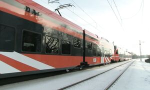Штадлерские электропоездa 1321+1406 на о.п. Лиллекюла _ Stadler EMU's 1321+1406 at Lilleküla stop