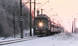 Тепловоз ТЭП70-0236 на ст. Лагеди _ TEP70-0236 at Lagedi station