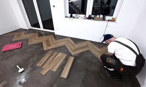 НЕ ПОКУПАЙ ЛАМИНАТ! Укладка кварцвинила SPC ёлочкой своими руками от А до Я. #3