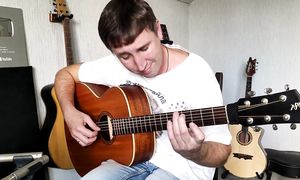 Не верь слезам (Шура) - кавер на баритон гитаре!