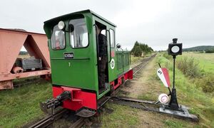 Мотовоз Schöma на ст. Минкиё / Schöma at Minkiö station
