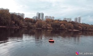 EDWARD BIL: ПРАНК НАД ДОСТАВЩИКОМ - ЧУТЬ НЕ УТОНУЛ / экстремальная доставка