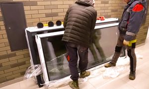 Ремонт на балконе. Утепление пола. Раздвижная дверь. #36