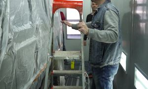 ПОЛИУРЕТАНОВАЯ краска, реставрация Defender бастион ОНБ