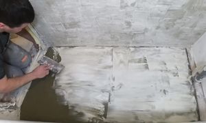 ✅ ПРОСТОЙ ПОЛ ИЗ ШПАТЛЕВКИ И ЭПОКСИДНОЙ СМОЛЫ | РЕМОНТ ВАННОЙ И ТУАЛЕТА СВОИМИ РУКАМИ НЕДОРОГО