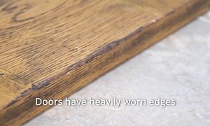 BEAUTIFUL restoration of an UGLY desk