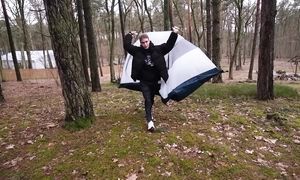 ПАЛАТКА ЗА 10$ VS 1000$ *Огромный шар в лесу*