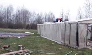 Ремонт теплицы! Плёнка, которая не порвётся и выдержит снег... Поликарбонат не нужен!