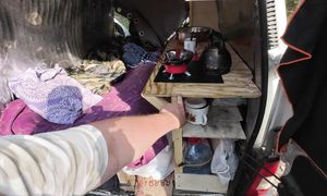 Странный Дядька, который год живет в машине! Вэн тур! #vanlife #вэнлайф #ванлайф