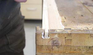 Extremely worn and broken dresser restoration