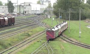 Тепловоз ТУ2-150 на ст. Паневежис / TU2-150 at Panevežys station