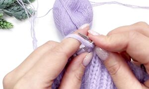 Мастер-класс простая шапка спицами резинкой с одним отворотом или двумя на любой размер.