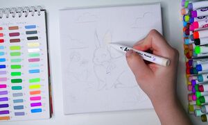 Картина маркерами ARRTX