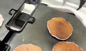 Панкейки рецепт. Ягодные панкейки. Завтрак идея.