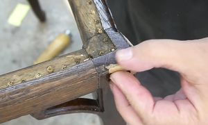 Amazing Art Nouveau chair rebuild