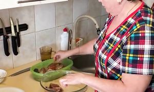 кальмары с запечённой горбушей от Люси Луневой