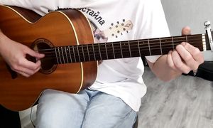 Дождь для нас (КИНО) - кавер на баритон гитаре!