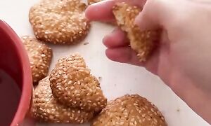 Кунжутное печенье. ПП печенье. Печенье к чаю.