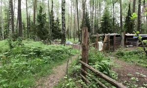 Люди живущие в лесу. Это достойно. Такого еще я не видел. Мусорщик.