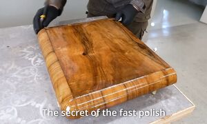 I spent 2 weeks restoring this Art Deco nightstand