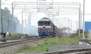 Тепловоз 2ТЭ116-1034 на ст. Тапа _ 2TE116-1034 at Tapa station