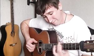 Розовый фламинго на гитаре. Фингерстайл