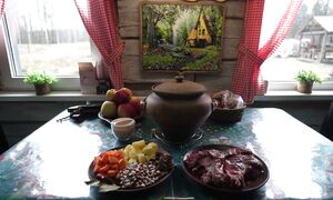 ЗДОРОВАЯ ЕДА ,  УЮТНАЯ ИЗБА , ЖИВОТНЫЕ и ЛЕС ВОКРУГ. №383